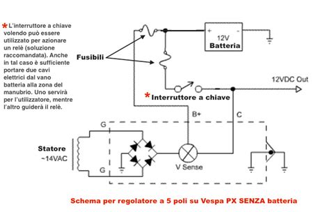 Schema elettrico batteria auto