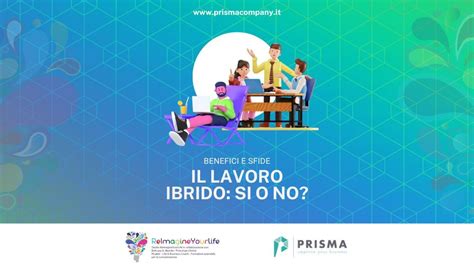 Diagramma che illustra le sfide e i benefici del lavoro ibrido