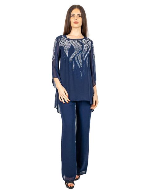 Completo elegante da cerimonia con pantaloni