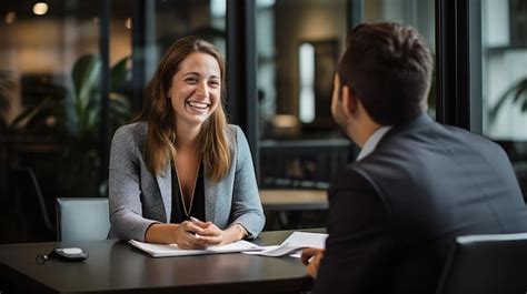 Ufficio finanziario con persona che parla con un cliente
