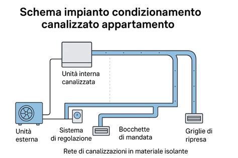 Schema di un sistema di climatizzazione automobilistico