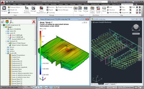 AutoFEM Analysis Lite interfaccia in AutoCAD