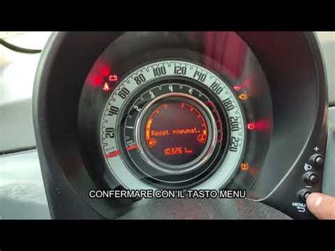 Barra di caricamento durante il reset TPMS sulla Fiat 500L