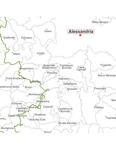 Mappa della provincia di Alessandria con punti di interesse per gommisti