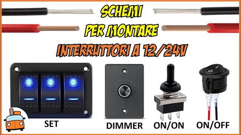 Componenti interni di un interruttore on/off per motori
