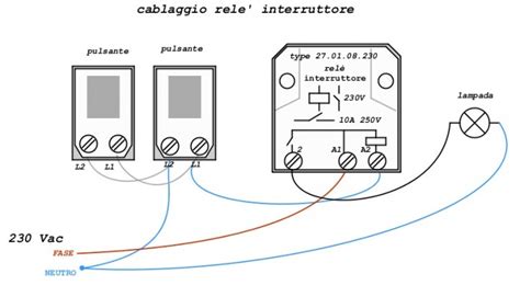 Schema di cablaggio semplificato per un interruttore motore