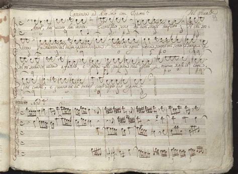 Manoscritto musicale di Antonio Vivaldi