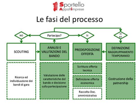 Schema del processo di gara d'appalto