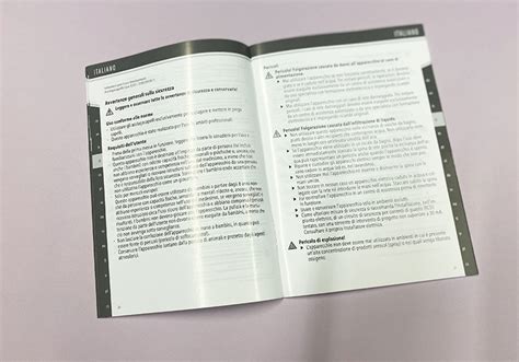 Pagina del libretto di istruzioni che mostra come disattivare l'airbag