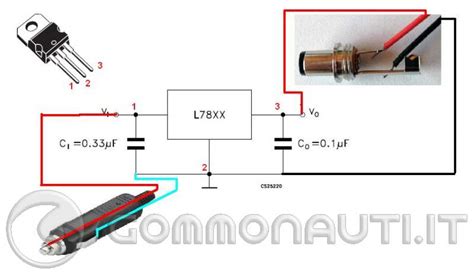 Schema elettrico di una presa accendisigari auto