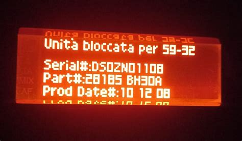 Autoradio bloccata codice