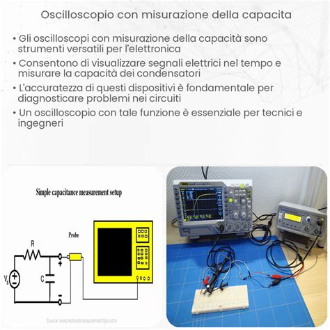 Tecnico che controlla un sensore con oscilloscopio