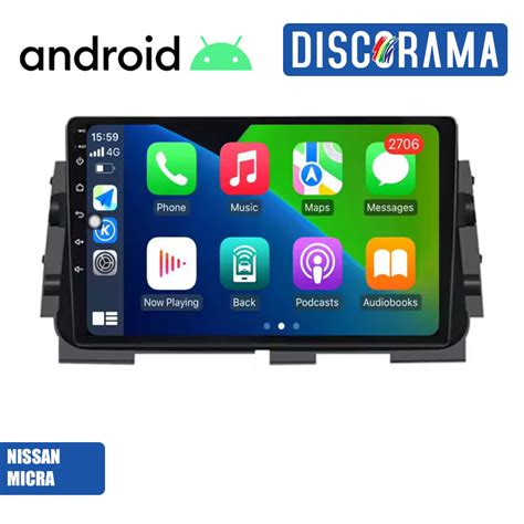Schermata di navigazione su un autoradio Nissan