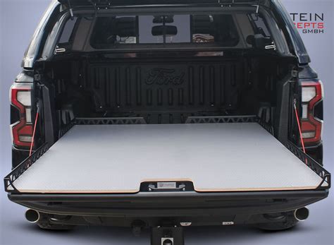 Schema tecnico del pianale estraibile WORKS montato su Nissan Navara