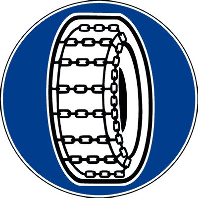 Segnaletica stradale obbligo catene o pneumatici invernali