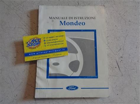 Pagina del libretto uso e manutenzione Ford Mondeo che mostra il layout interno
