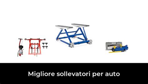 Illustrazione di diversi tipi di sollevatori per auto