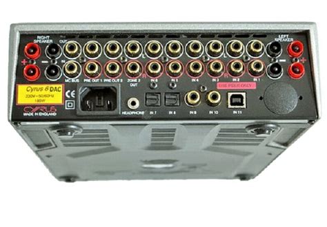 Cyrus 6 DAC front panel