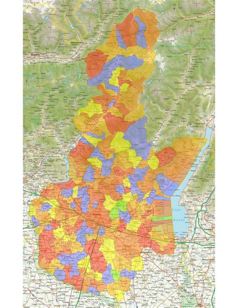 Mappa dei Comuni coperti dall'appalto neve