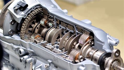 Internal view of an automatic transmission gear set