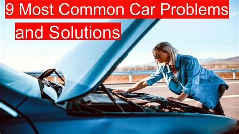 Infographic showing common car problems and their solutions