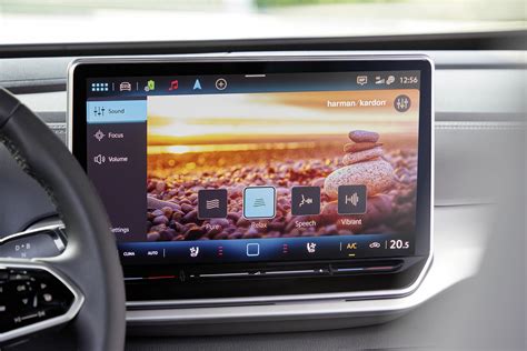 Volkswagen Connect interface on infotainment display