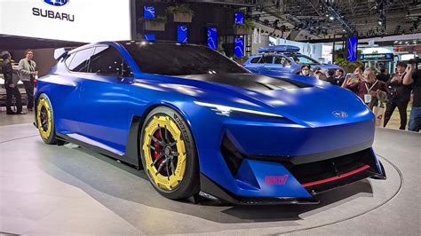 Rendering di una Subaru Impreza STI elettrica