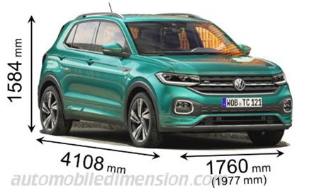 Confronto dimensioni T-Cross T-Roc