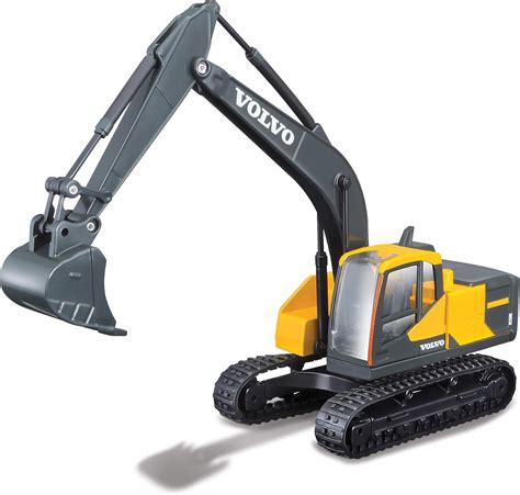 Modellino di escavatore Volvo Burago in scala 1:50