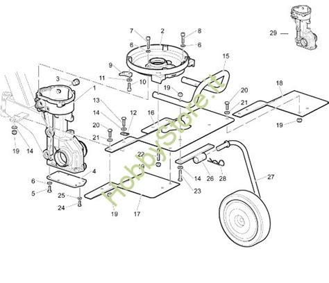 Diagramma schematico del gruppo cambio di una motozappa