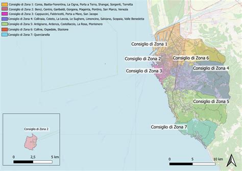 Mappa della zona di Sète