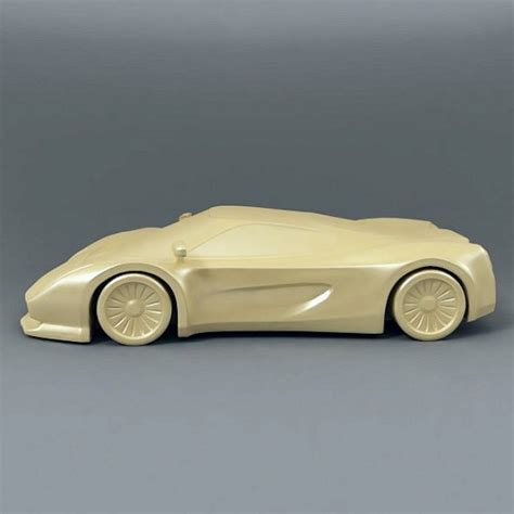 Modello in argilla di una concept car