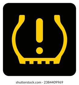 Tire pressure monitoring system warning light icon