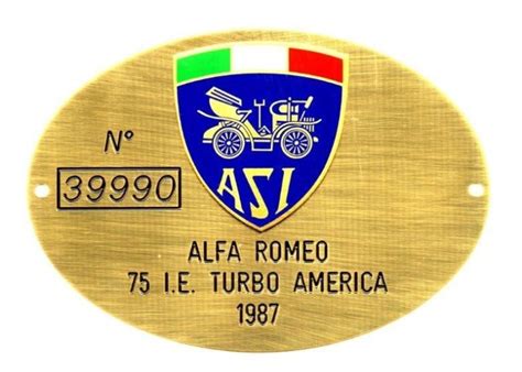 Targa ASI per veicoli storici in Italia