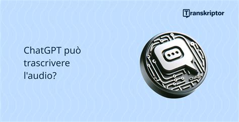 Screenshot di ChatGPT che elabora una richiesta di trascrizione audio