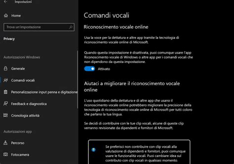 ChatGPT in modalità registrazione con dettatura vocale di Windows attiva