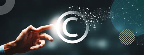 Copyright symbol and digital content