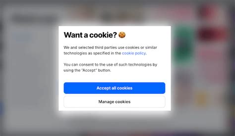 Cookie consent banner
