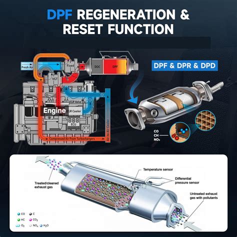 Mechanic performing DPF forced regeneration with diagnostic tool
