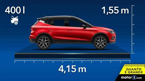 Infografica dimensioni e capacità bagagliaio Seat Arona