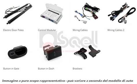 Componenti del sistema portellone elettrico