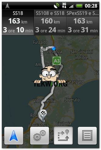 Navigatore Volkswagen con dati sul traffico Car-Net
