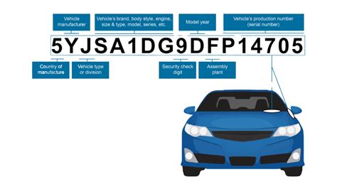 Diagram showing how a car paint color code is found on a vehicle VIN sticker