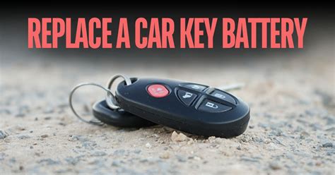 Person checking car key battery