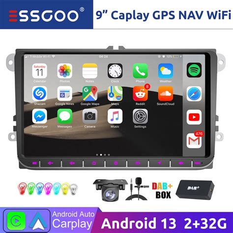 Schermata di navigazione GPS su autoradio Android