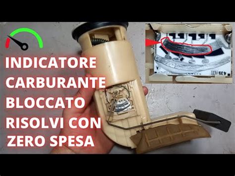 Schema del serbatoio carburante con galleggiante