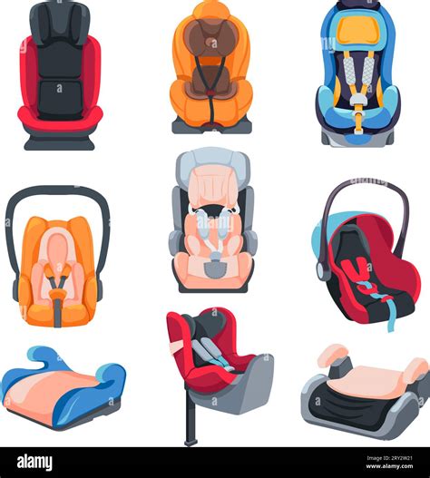Illustrazione comparativa dei seggiolini per bambini Volvo, uno per neonati e uno di rialzo