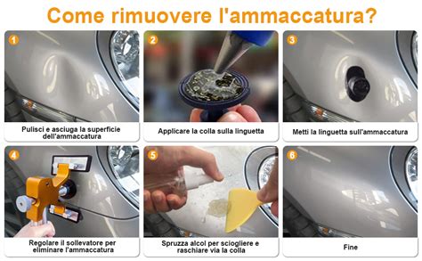 Dettaglio di una mascherina auto con ammaccature