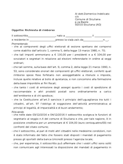 Documentazione per richieste di rimborso assicurativo