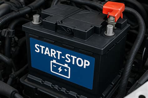 Batteria Start & Stop con etichetta AGM o EFB